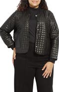 Lysse Agnes Quilted Faux Leather Crop Jacket