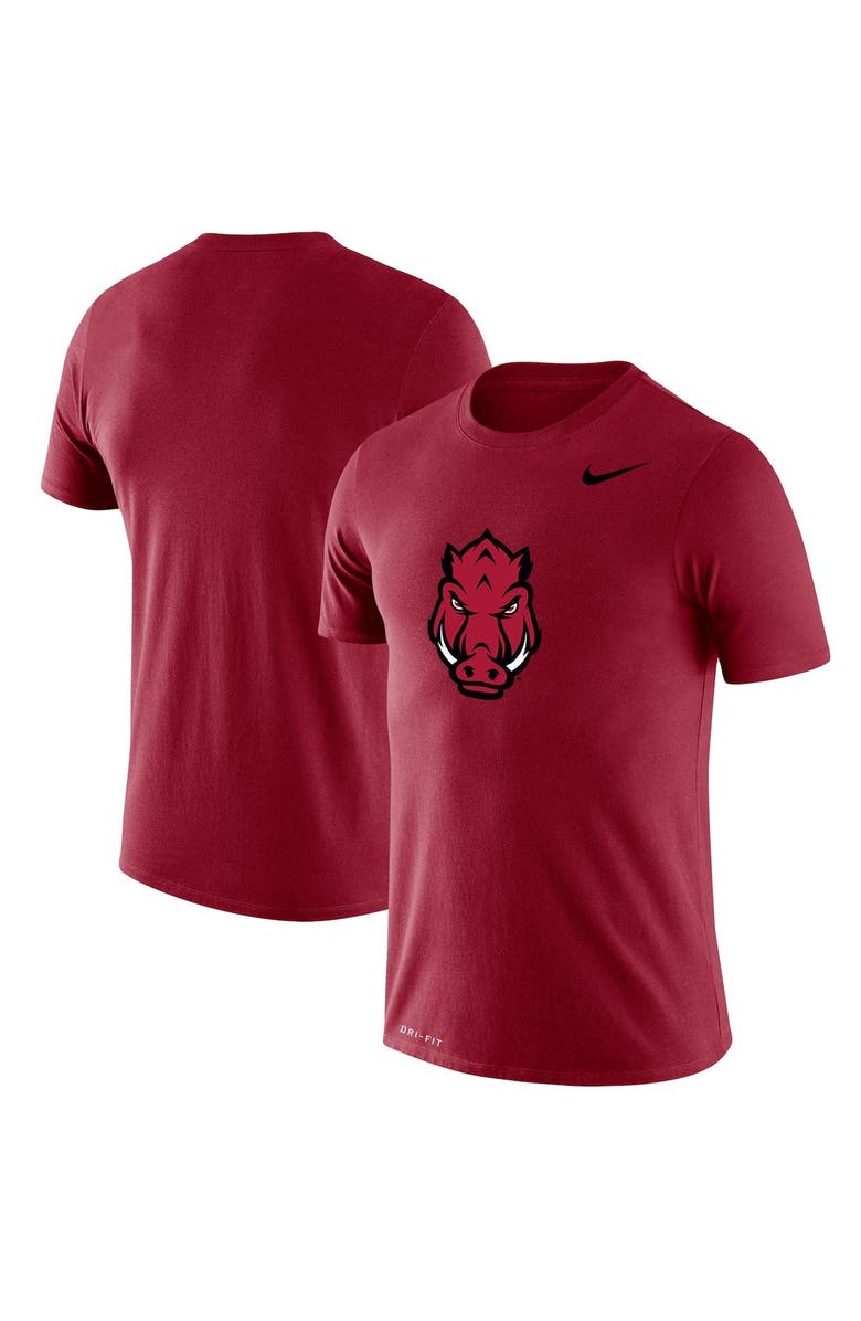 Nike Men's Nike Cardinal Arkansas Razorbacks School Secondary Logo Legend Performance T-Shirt, Main, color,