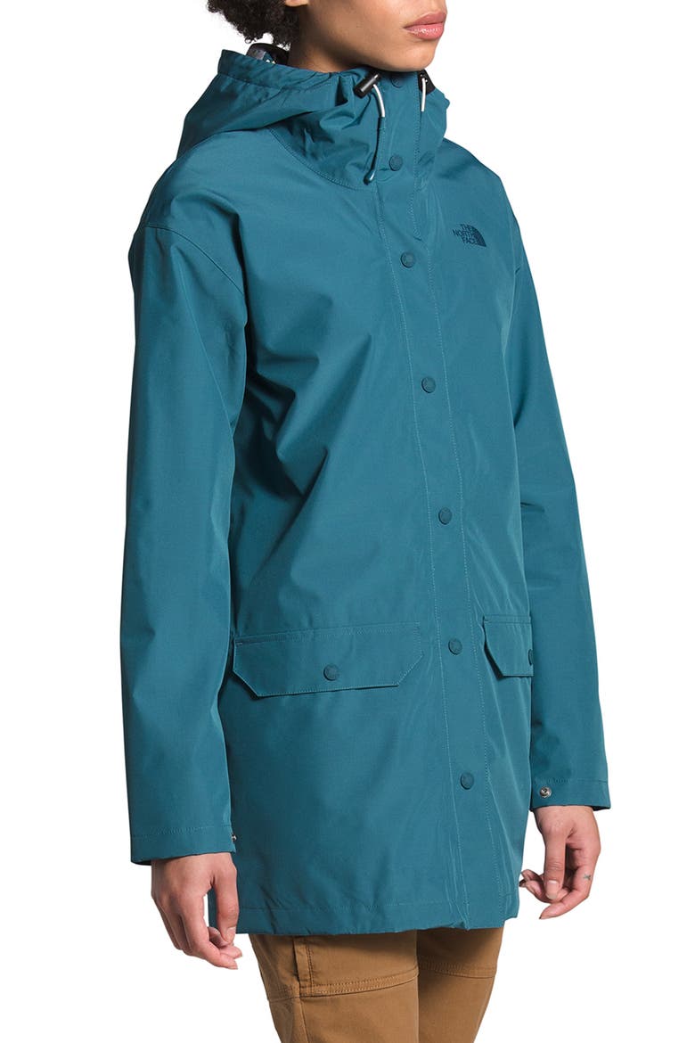 Liberty Woodmount Water Repellent Recycled Raincoat, Alternate, color, MALLARD BLUE
