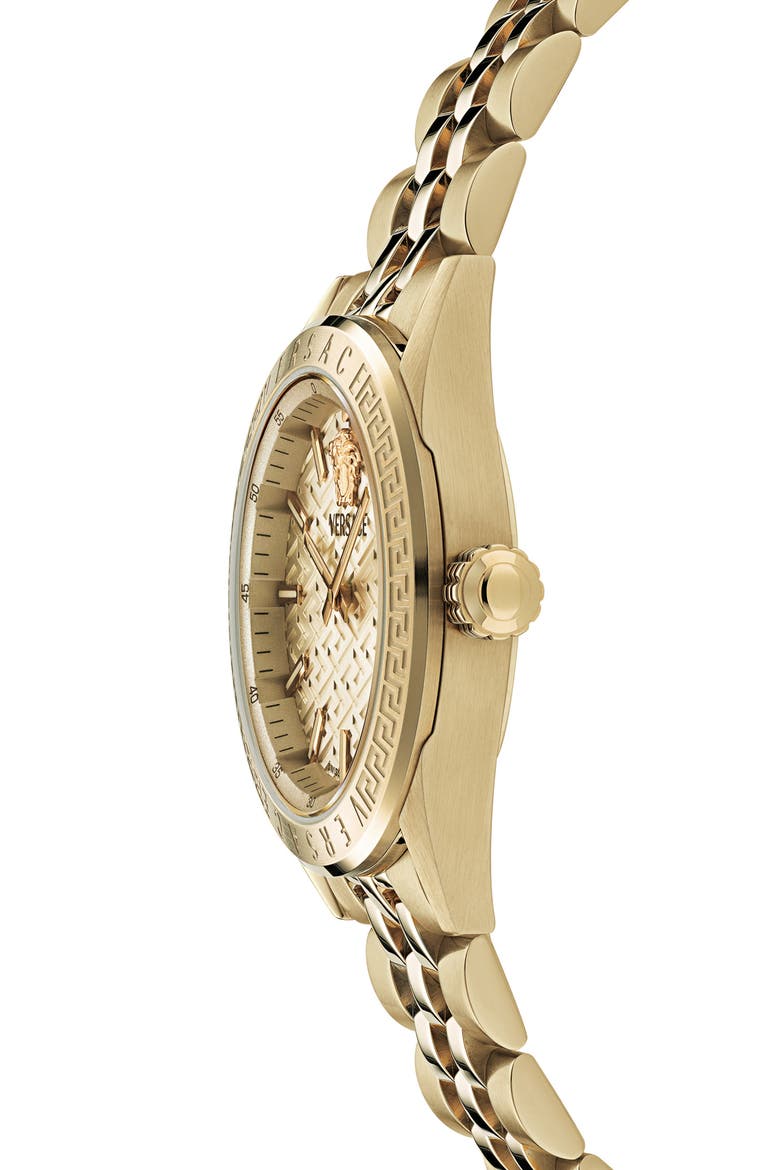 V-Code Bracelet Watch, 36mm, Alternate, color, IP YELLOW GOLD