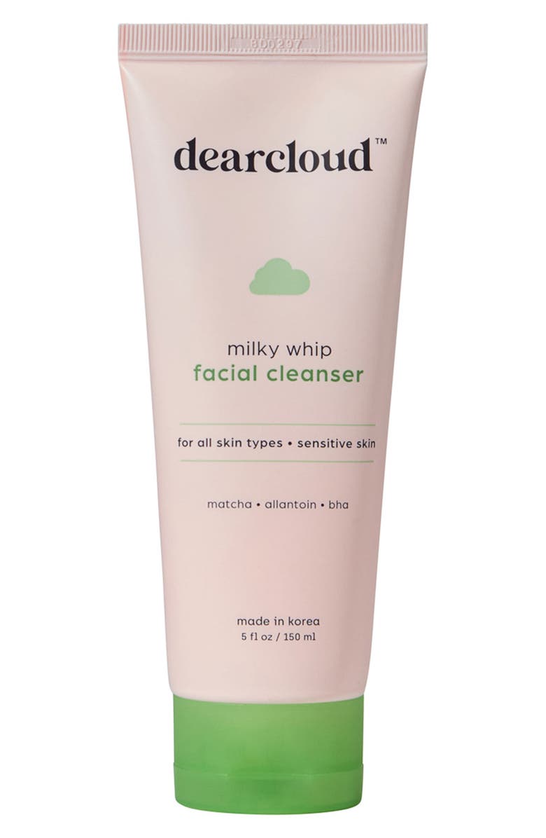 dearcloud Milky Whip Facial Cleanser, Main, color, White