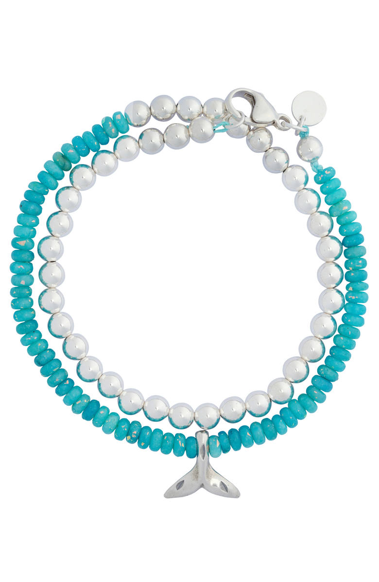 Emma Rae Accent Sterling Silver Bracelet, Main, color, Silver