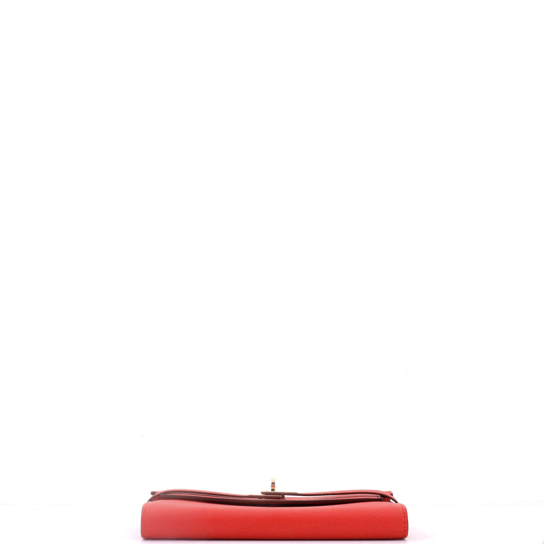 Kelly Wallet Chevre Mysore Long, Alternate, color, Rouge Tomate