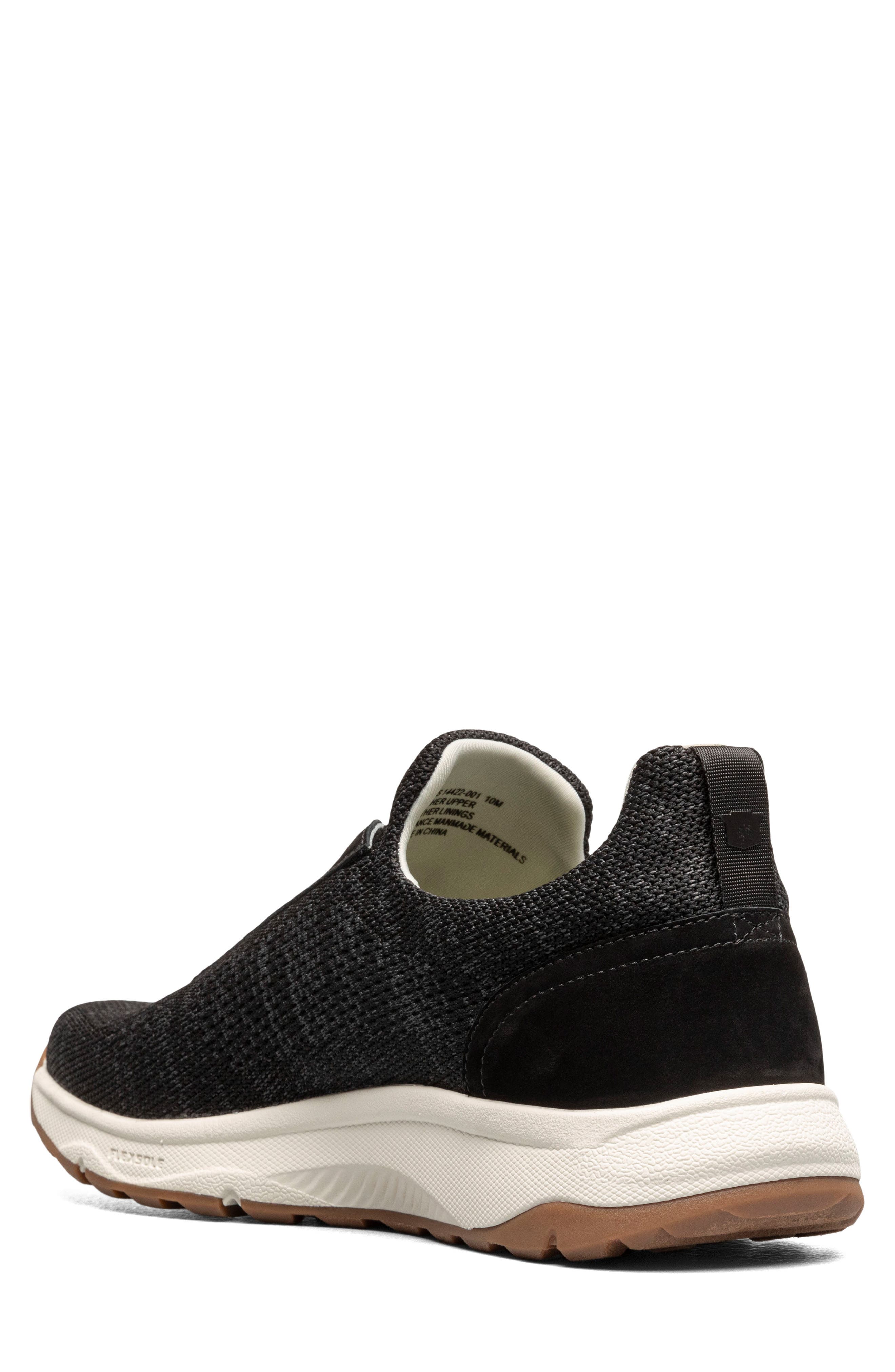 Florsheim Satellite Knit Slip-On Sneaker, Alternate, color, Black