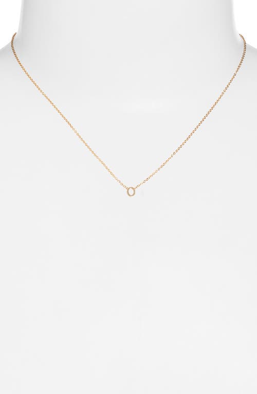 Set & Stones Cheyenne Initial Pendant Necklace In Gold/o