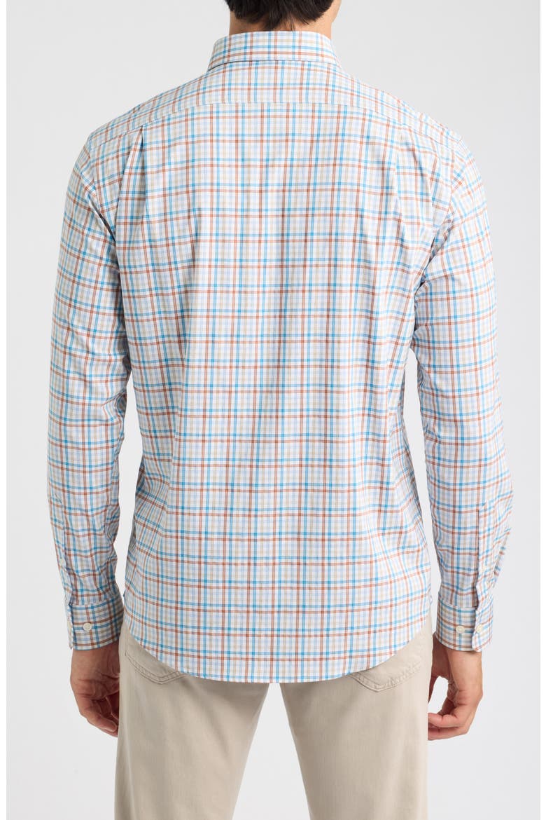 Redwood Check Plaid Long Sleeved Button Down Shirt, Alternate, color, CANYON
