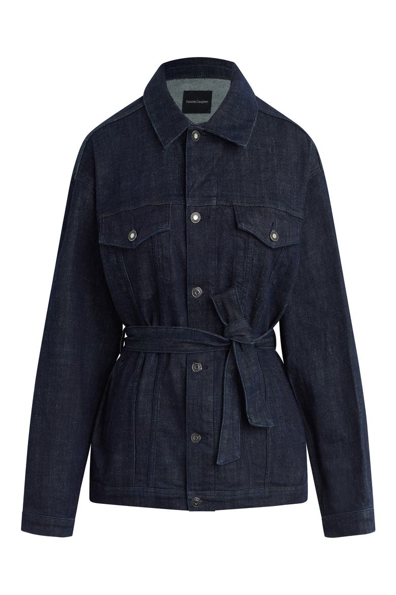 The Jane Denim Trench Coat, Alternate, color, WATERLOO
