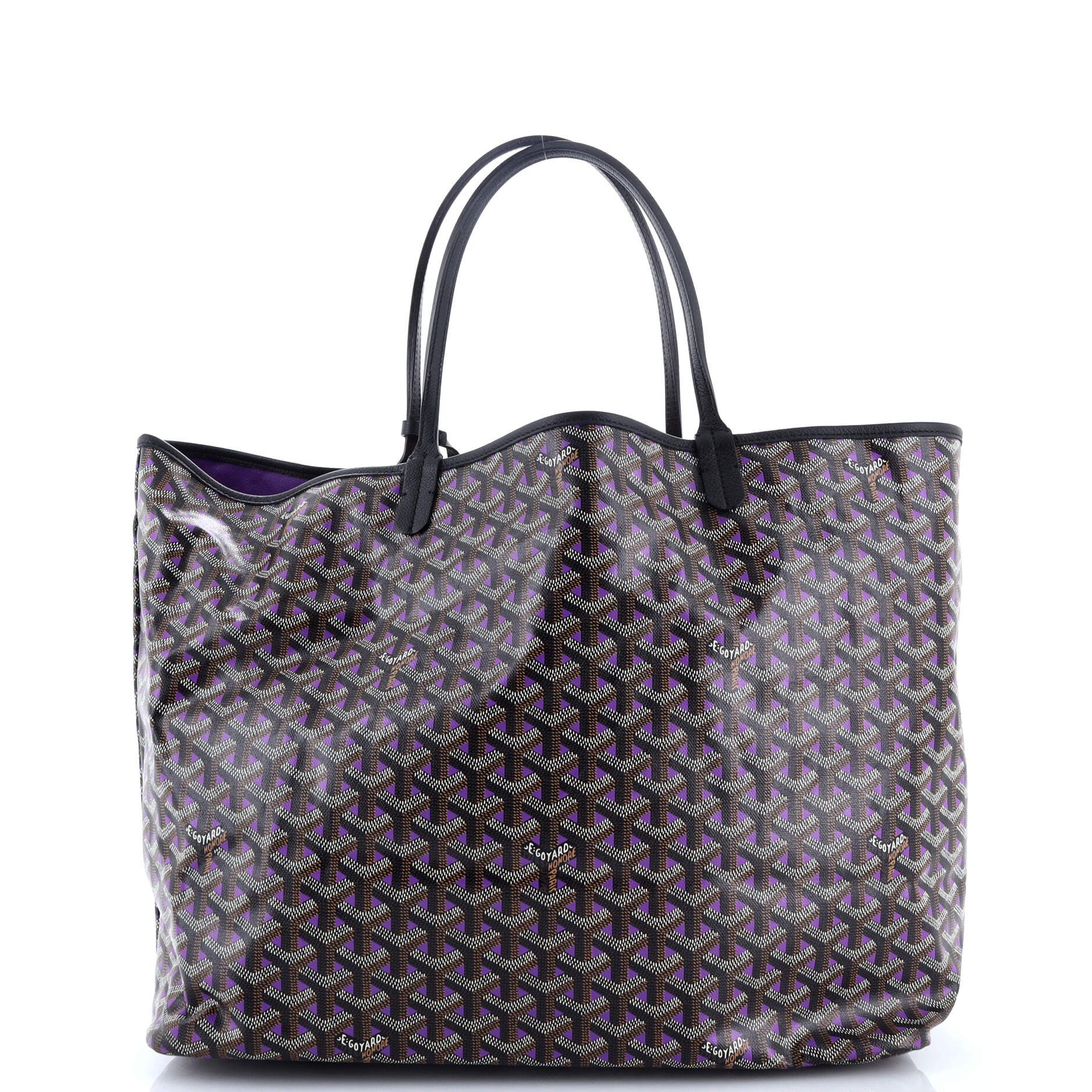 Pre-Owned Goyard Saint Louis Tote Claire Voie Coated Canvas GM, Main, color, 