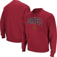 COLOSSEUM Men's Colosseum Red Cornell Big Red Arch & Logo Tackle Twill Pullover Sweatshirt