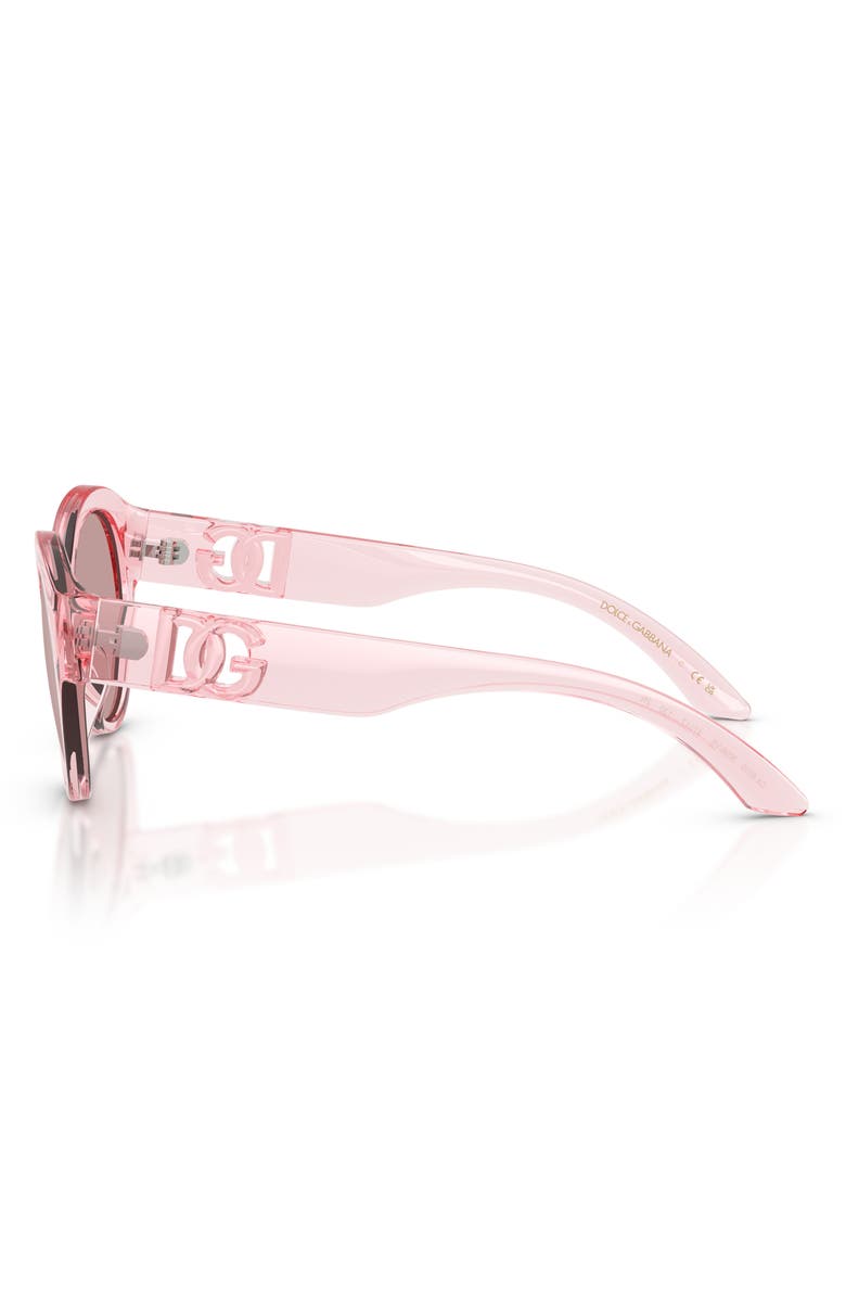 Dolce&Gabbana Kids' 47mm Small Butterfly Sunglasses, Alternate, color, Pink / Violet Mirror Silver
