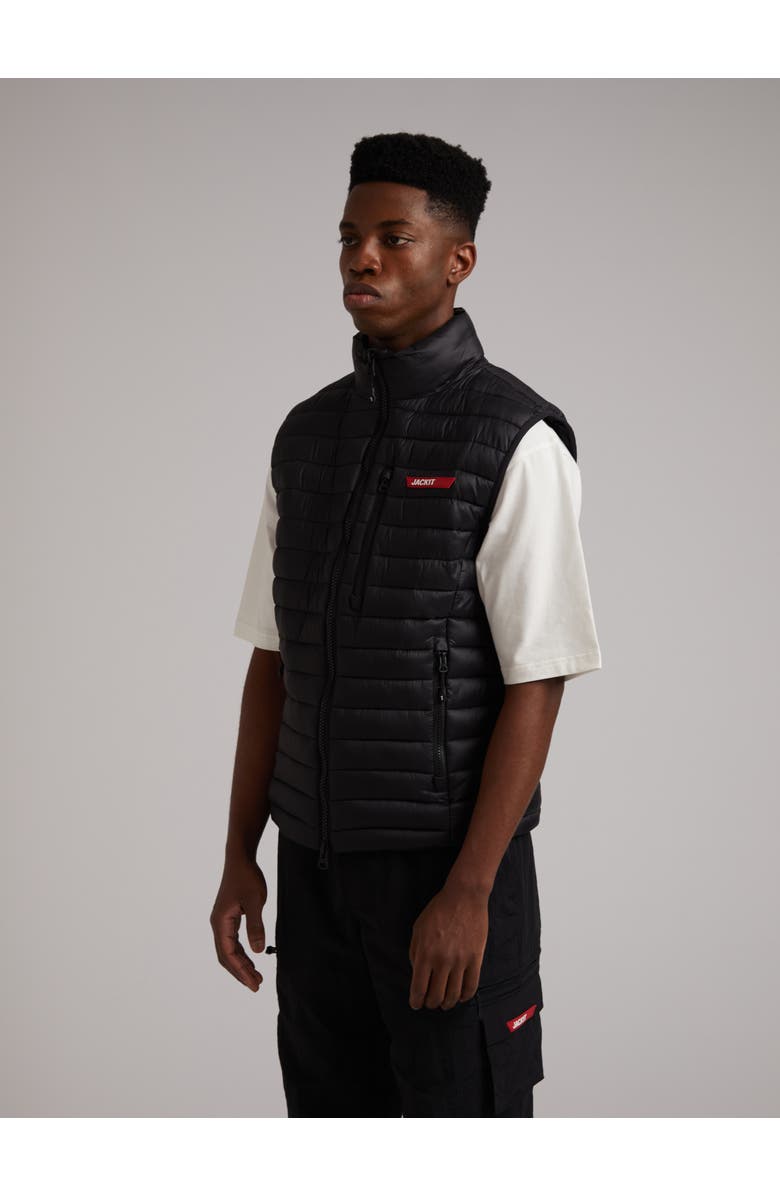 JACK1T Satell1Te High Neck Sleeveless Gilet, Alternate, color, Black