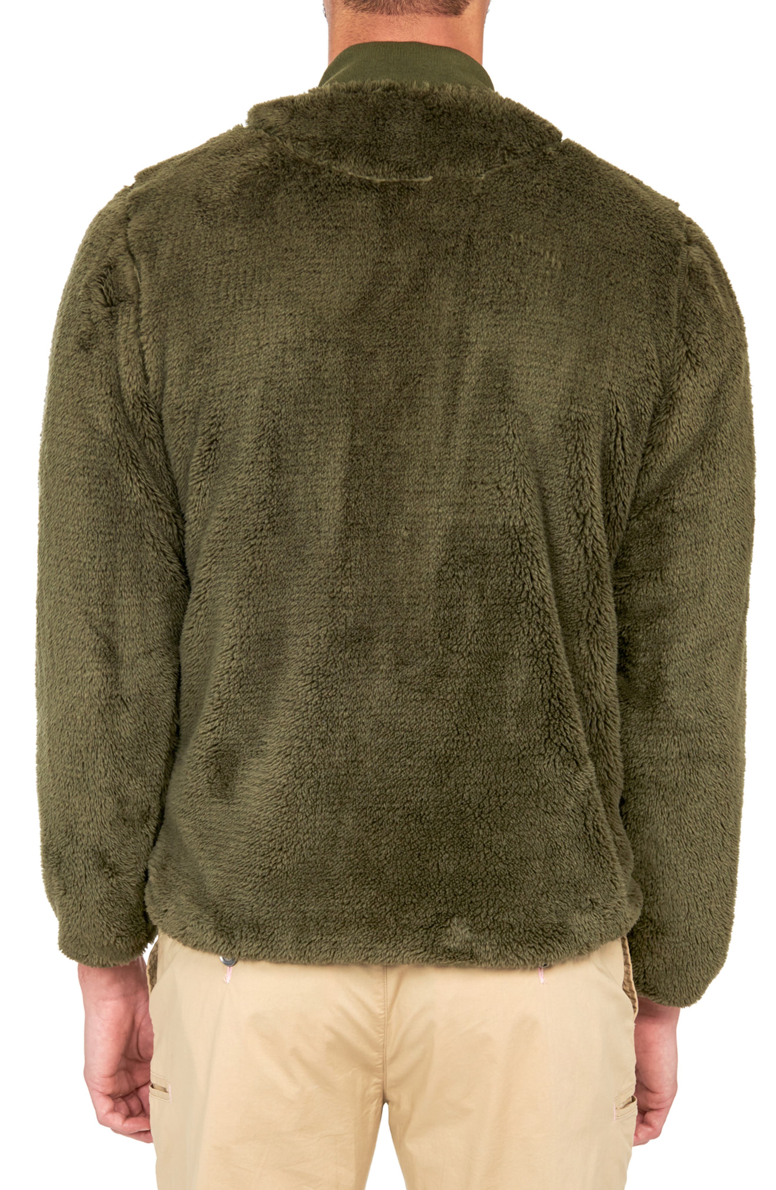 Solid Fuzzy Jacket - image 2