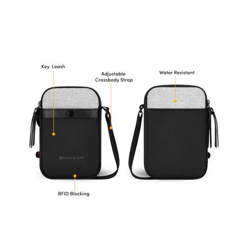 Sherpani Simplicity Anti Theft Crossbody Wallet Bag In Sterling