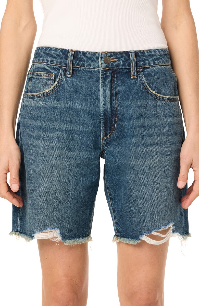 Joe's Easy Raw Hem Bermuda Shorts, Alternate, color, Montenegro