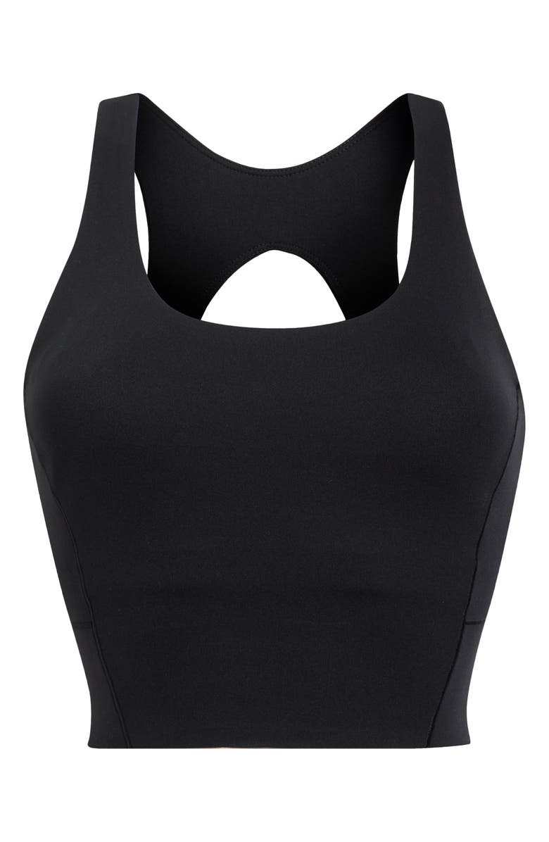 Rhone Revive Scoop Longline Bra, Main, color, Pure Black