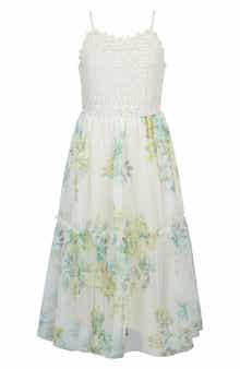 Kids' Lace Bodice Tiered Dress