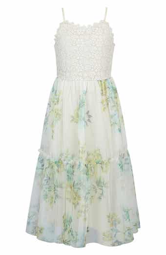 Kids' Lace Bodice Tiered Dress