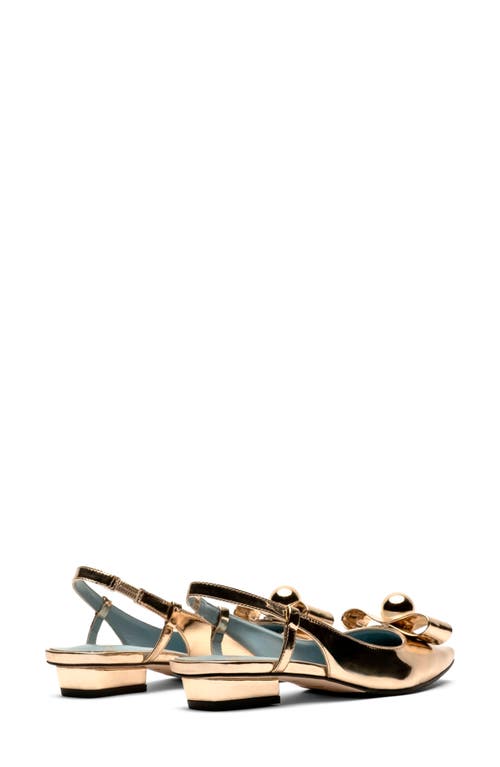 Frances Valentine Aubrey Slingback Flat In Platino