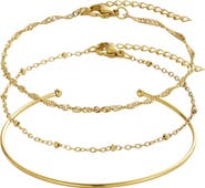 Adornia Set of 3 Assorted Bracelets