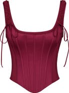 HOUSE OF CB Iman Satin Corset Top