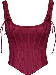 HOUSE OF CB Iman Satin Corset Top