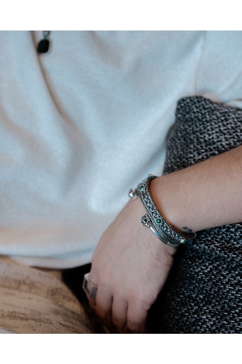 Skull Silver Bracelet, Alternate, color, Sterling Silver