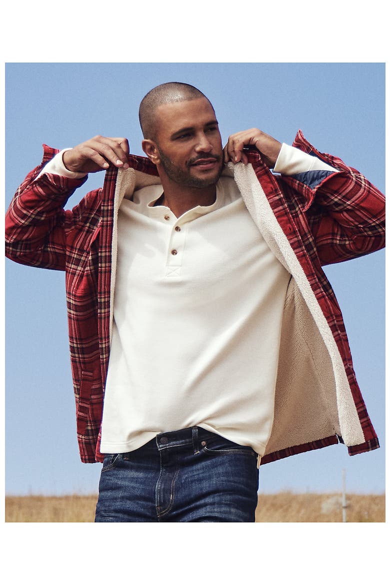 Long Sleeve Thermal Waffle Henley, Alternate, color, Ivory