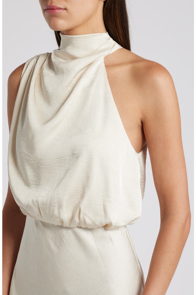 Greta Bias Cut Dress, Alternate, color, CHAMPAGNE IVORY