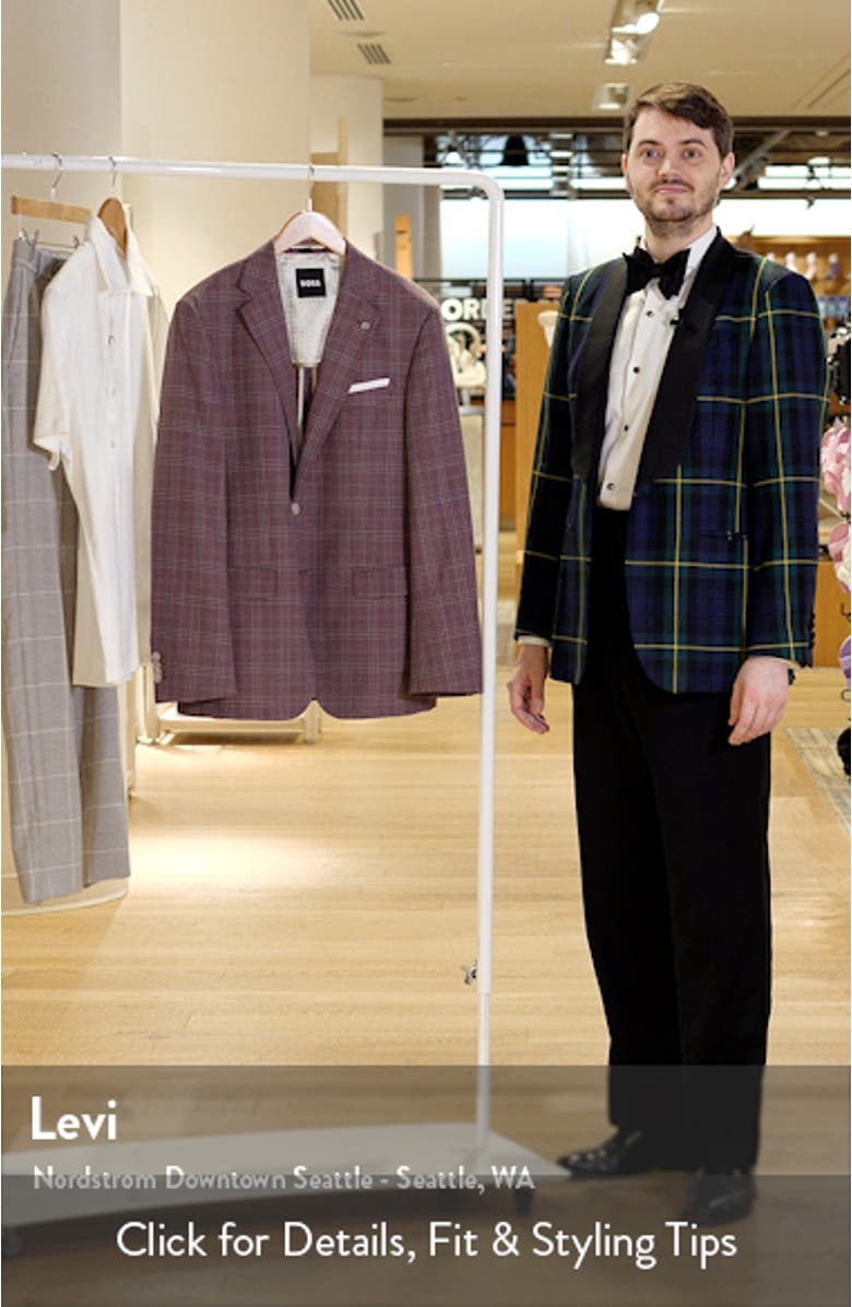 Hutson Plaid Virgin Wool Sport Coat, sales video thumbnail