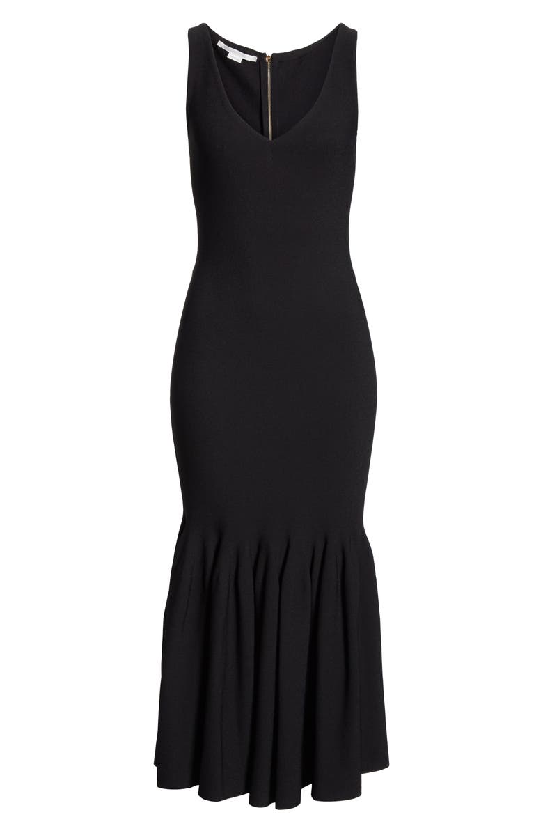 Stella McCartney Flounce Hem Midi Dress, Alternate, color, 