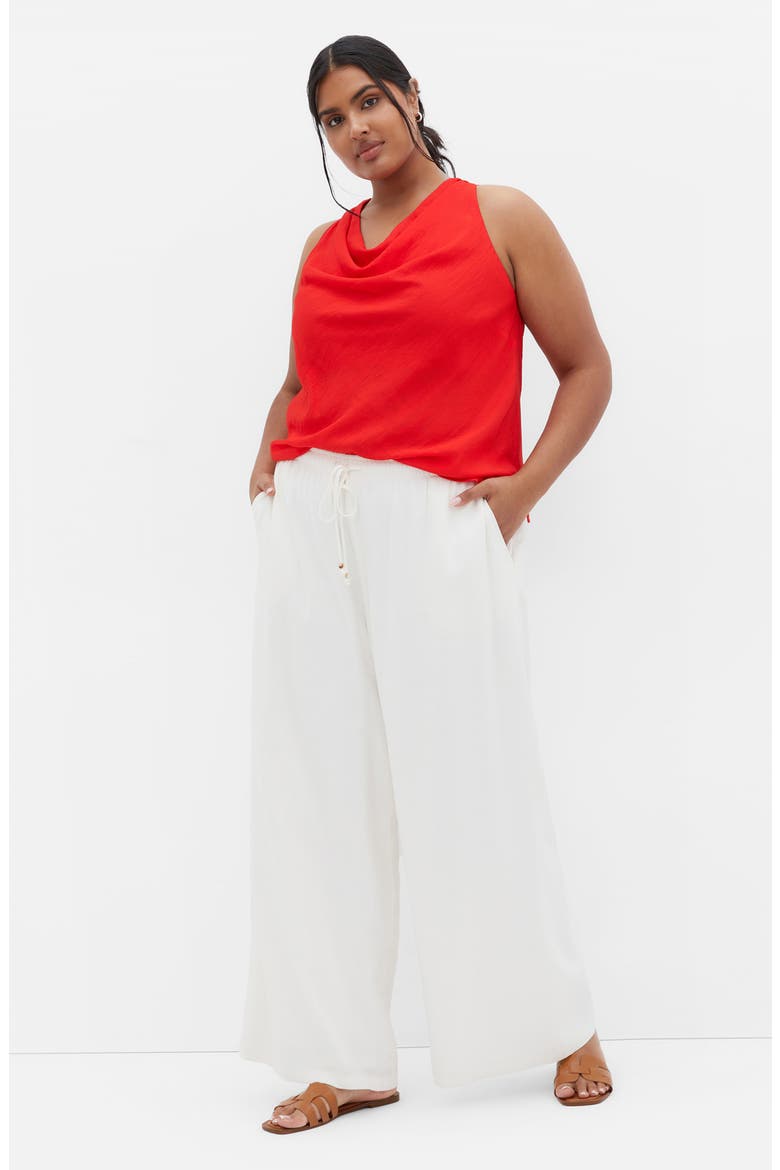 Paloma Sleevless Top, Alternate, color, RED