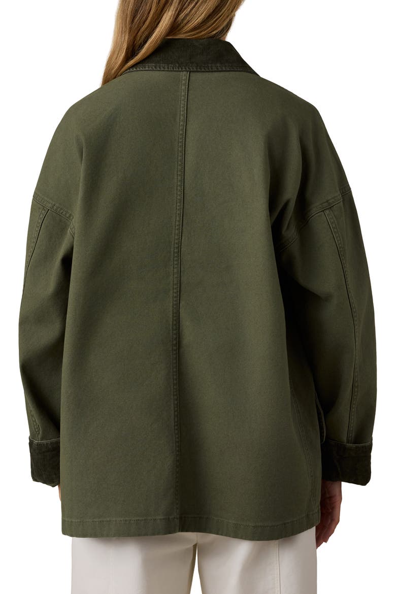 Sunwashed Canvas Barn Jacket, Alternate, color, OLIVE NIGHT
