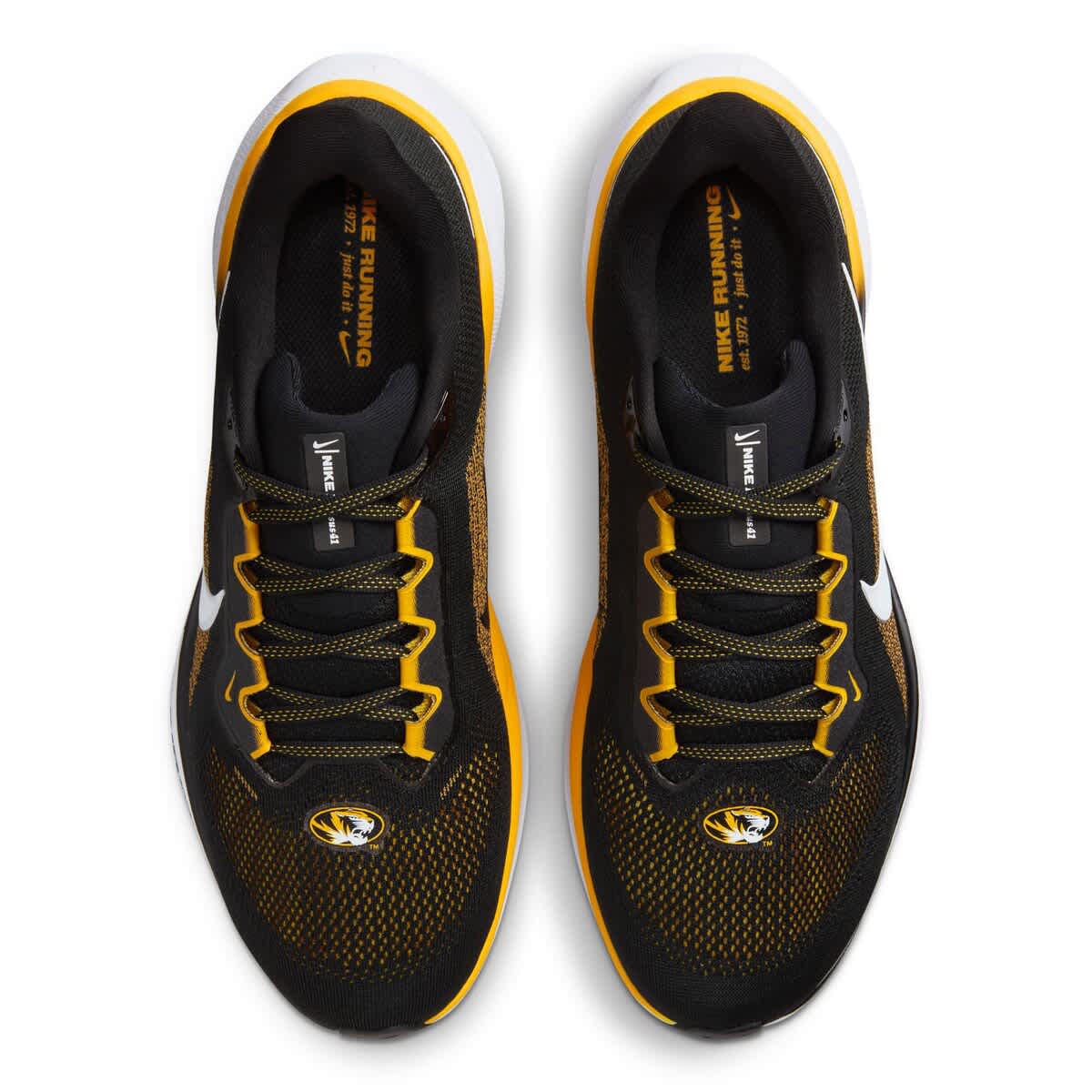 Nike Unisex Nike Black Missouri Tigers Zoom Pegasus 41 Running Shoes, Alternate, color, 