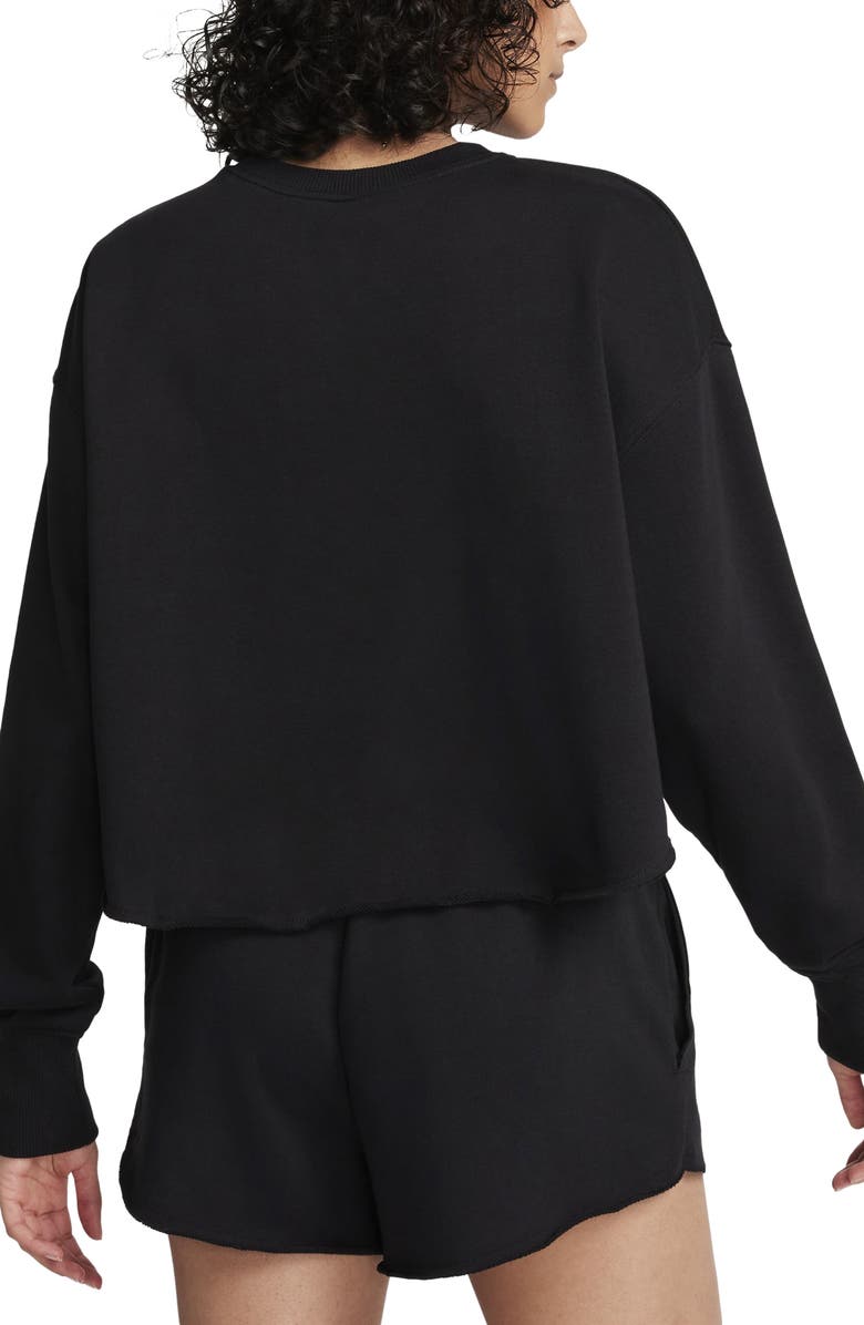 Nike Sportswear French Terry Crewneck Crop Sweatshirt, Alternate, color,