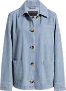 Bernardo Stripe Denim Jacket