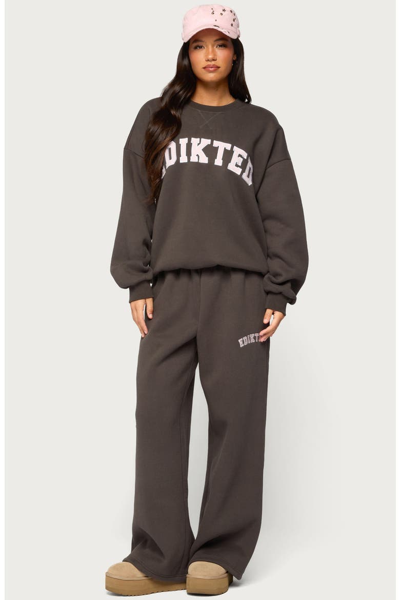 Major Wide Leg Sweatpants, Alternate, color, CHARCOAL