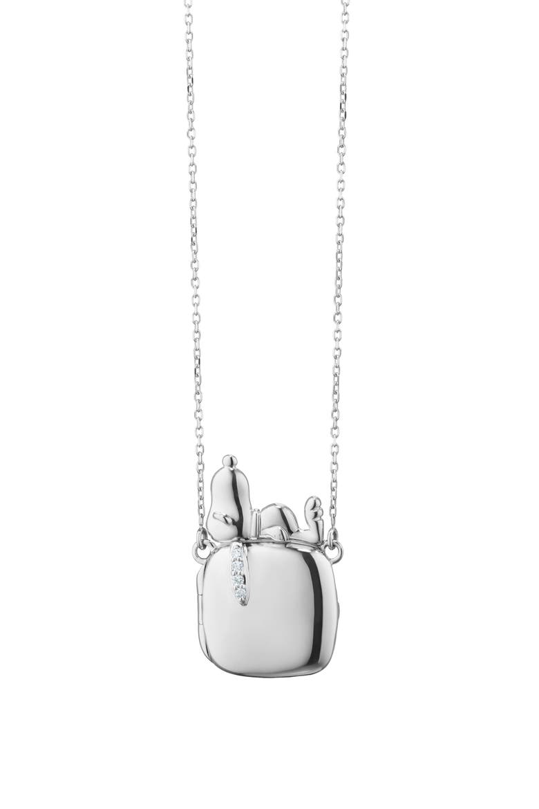 Snoopy X Viv Slim Locket Necklace in Sterling Silver video
