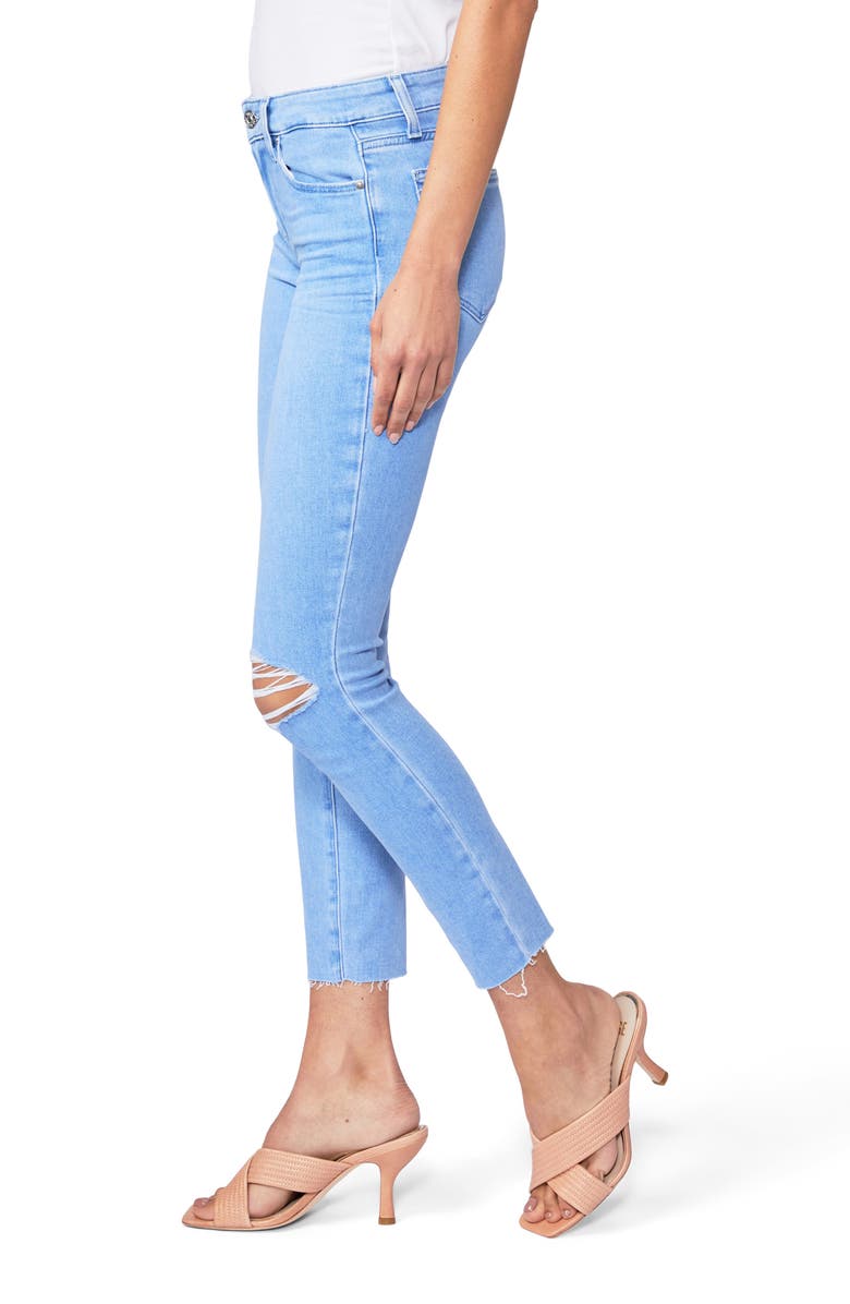 PAIGE Verdugo Ripped Mid Rise Ankle Skinny Jeans, Alternate, color, Whamydest