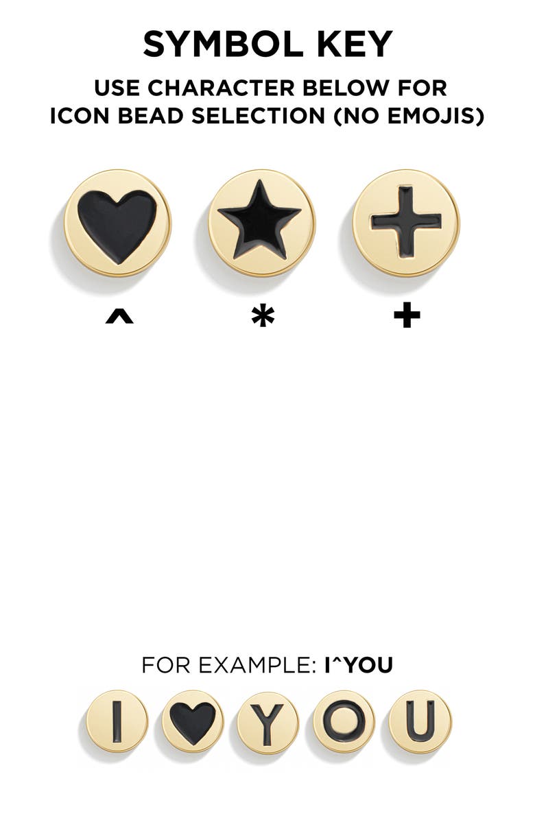 BaubleBar Pisa Custom Disc Stretch Bracelet, Alternate, color, Black