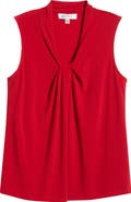 KASPER Twist Neck Sleeveless Top