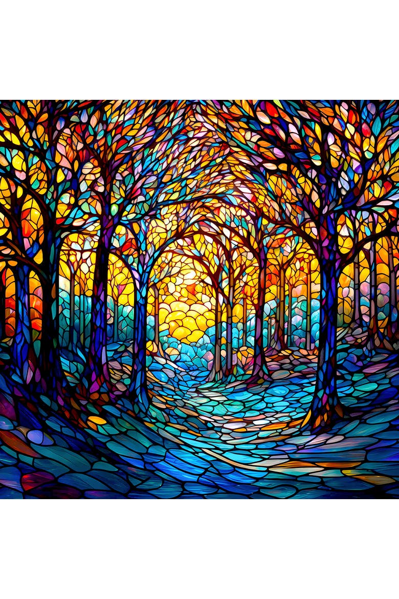 The Glass Forest 500 piece Jigsaw Puzzle for Adults, Alternate, color, Multicolor