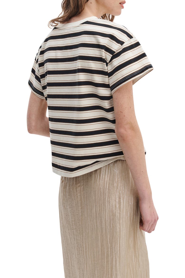 Kelly Stripe Boxy T-Shirt, Alternate, color, CREAM MULTI