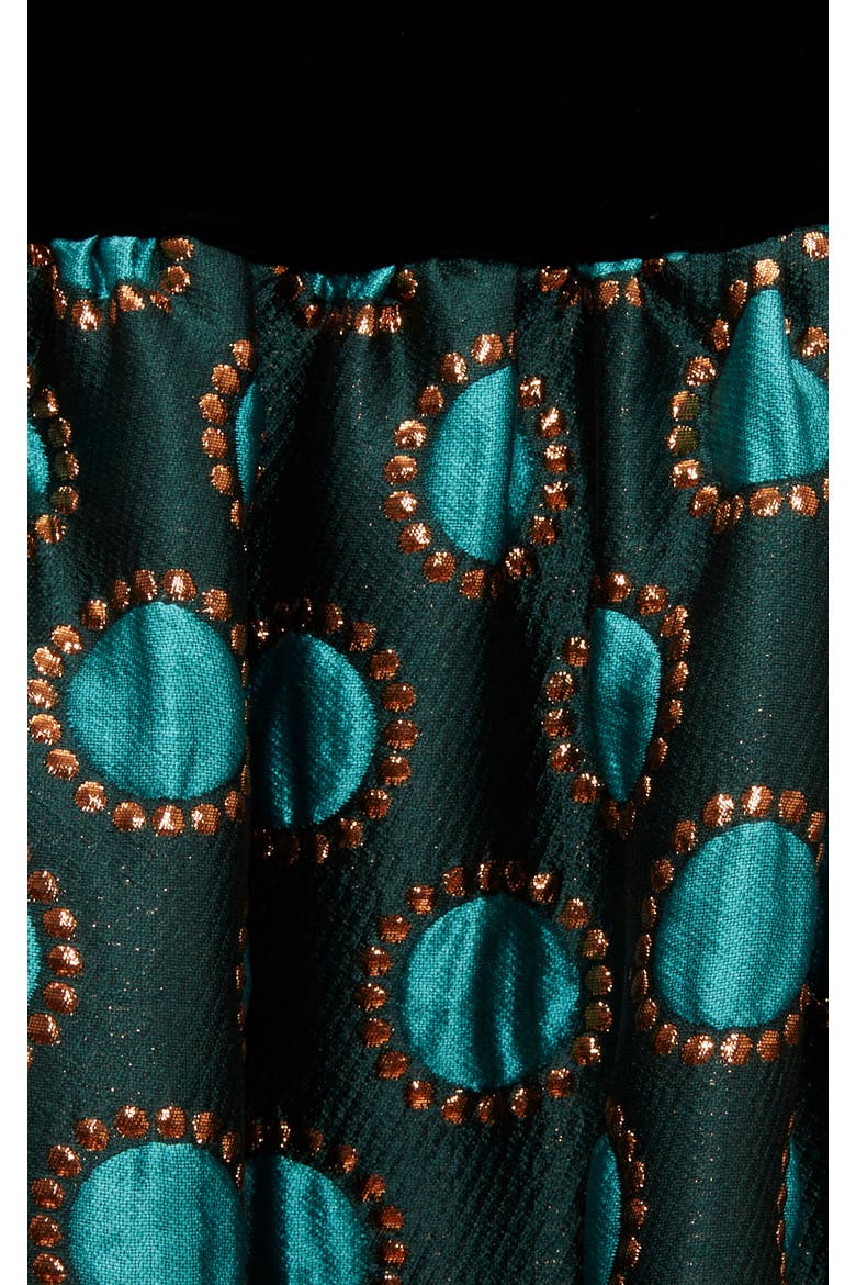 Big Dress Jacquard Winter Sun Emerald, Alternate, color, Jacquard Winter Sun Emerald