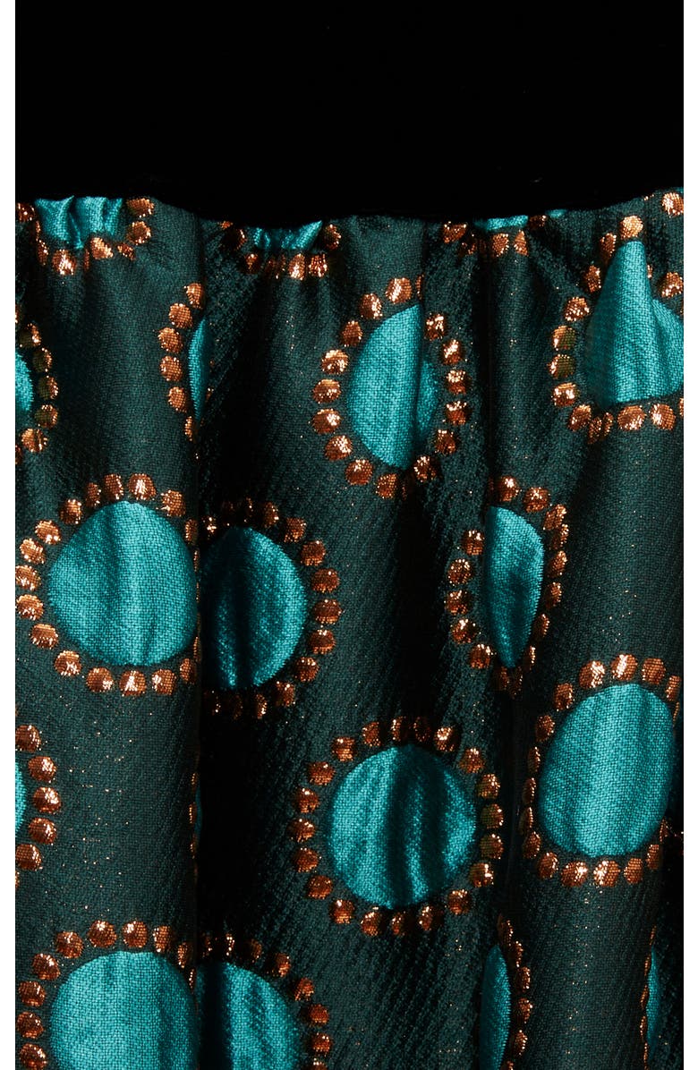 La DoubleJ Big Dress Jacquard Winter Sun Emerald, Alternate, color, Jacquard Winter Sun Emerald