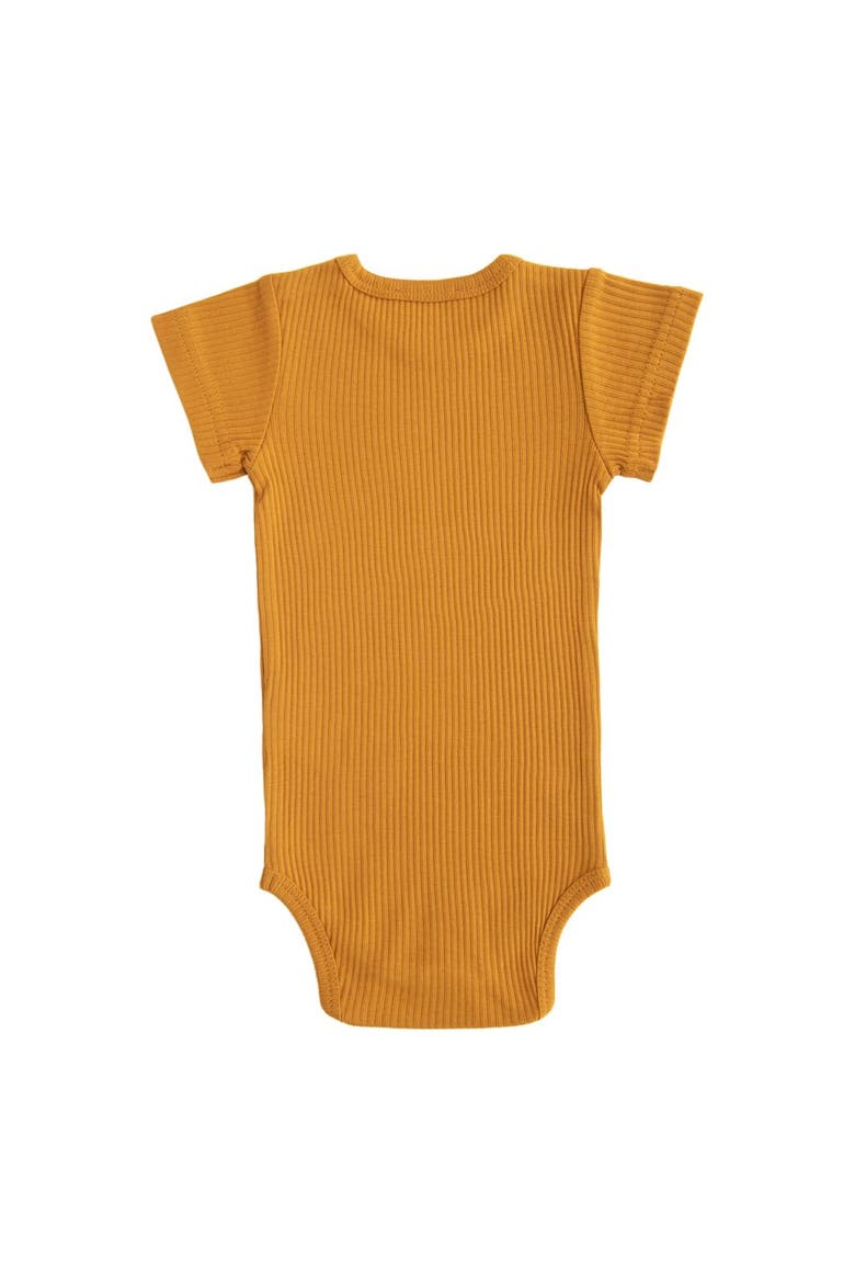 Short Sleeved Modal Bodysuit, Alternate, color, Amber Orange