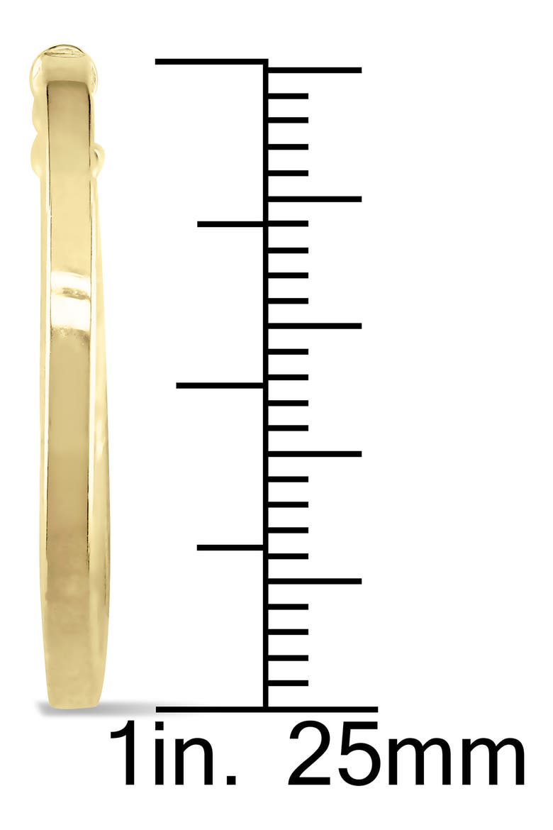 10K Gold Hoop Earrings, 24mm, Alternate, color, GOLD