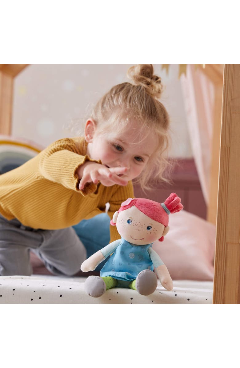 HABA Snug Up Philine - 10" Soft Doll with Embroidered Face Machine Washable - Perfect First Doll and Stuffed Cuddle Companion for 18 Months and Up, Alternate, color, Multi