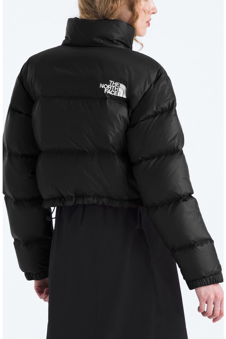 Nuptse Water Repellent 700 Fill Power Down Short Puffer Jacket, Alternate, color, TNF BLACK/ TNF BLACK R