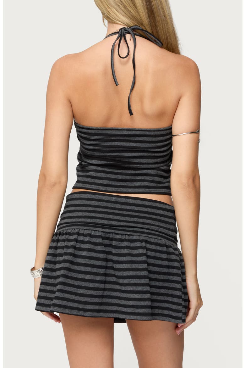 Moira Stripe Halter Top, Alternate, color, BLACK-AND-GRAY