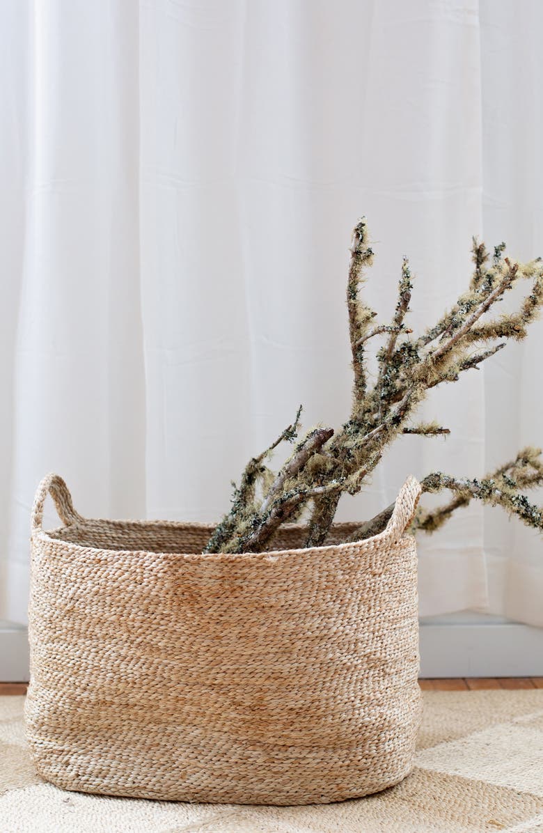 Will & Atlas Oval Jute Basket, Alternate, color, Natural